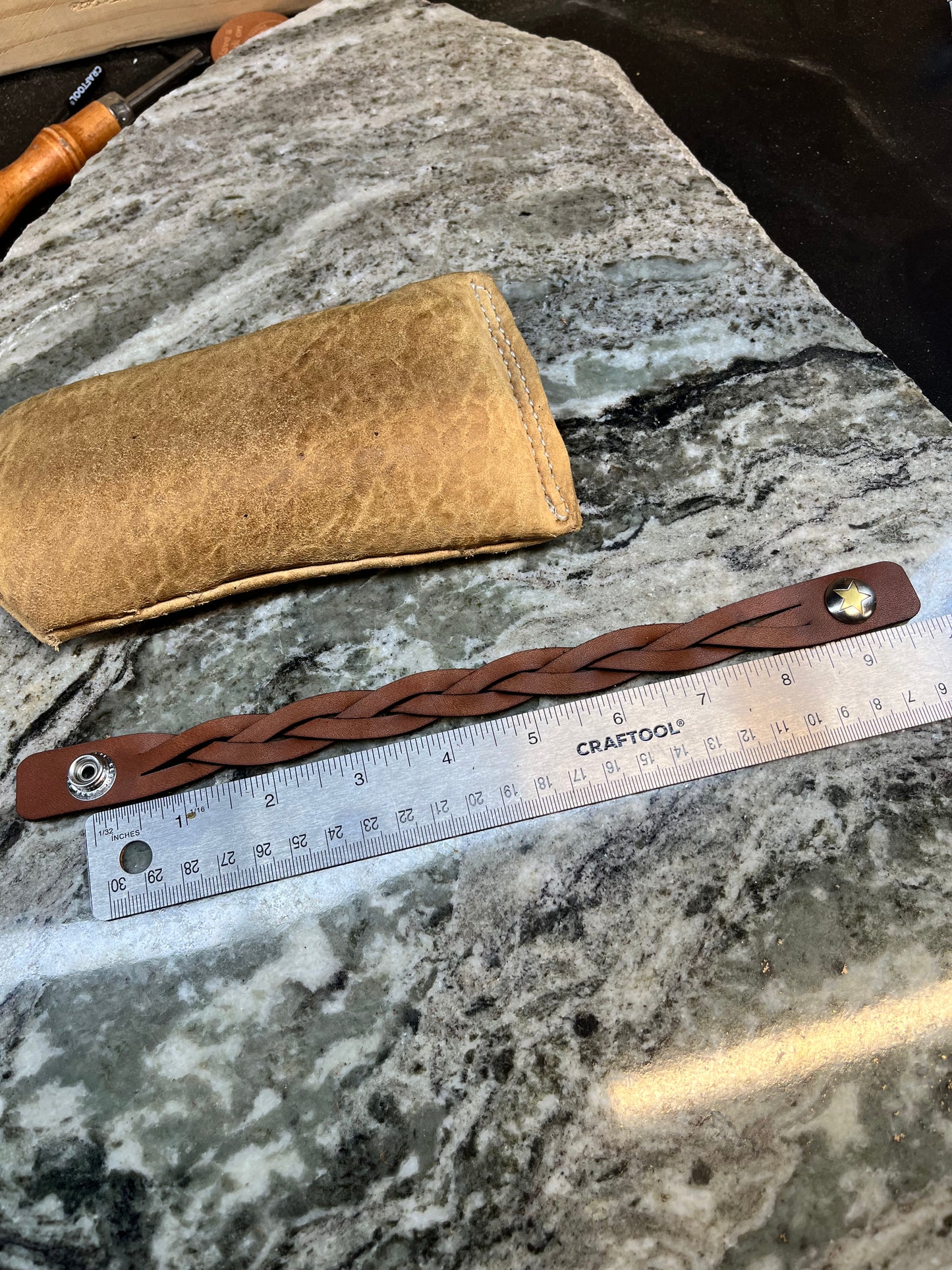 Mystery Braid Leather Bracelet