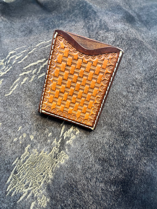 Leather Money Clip Wallet