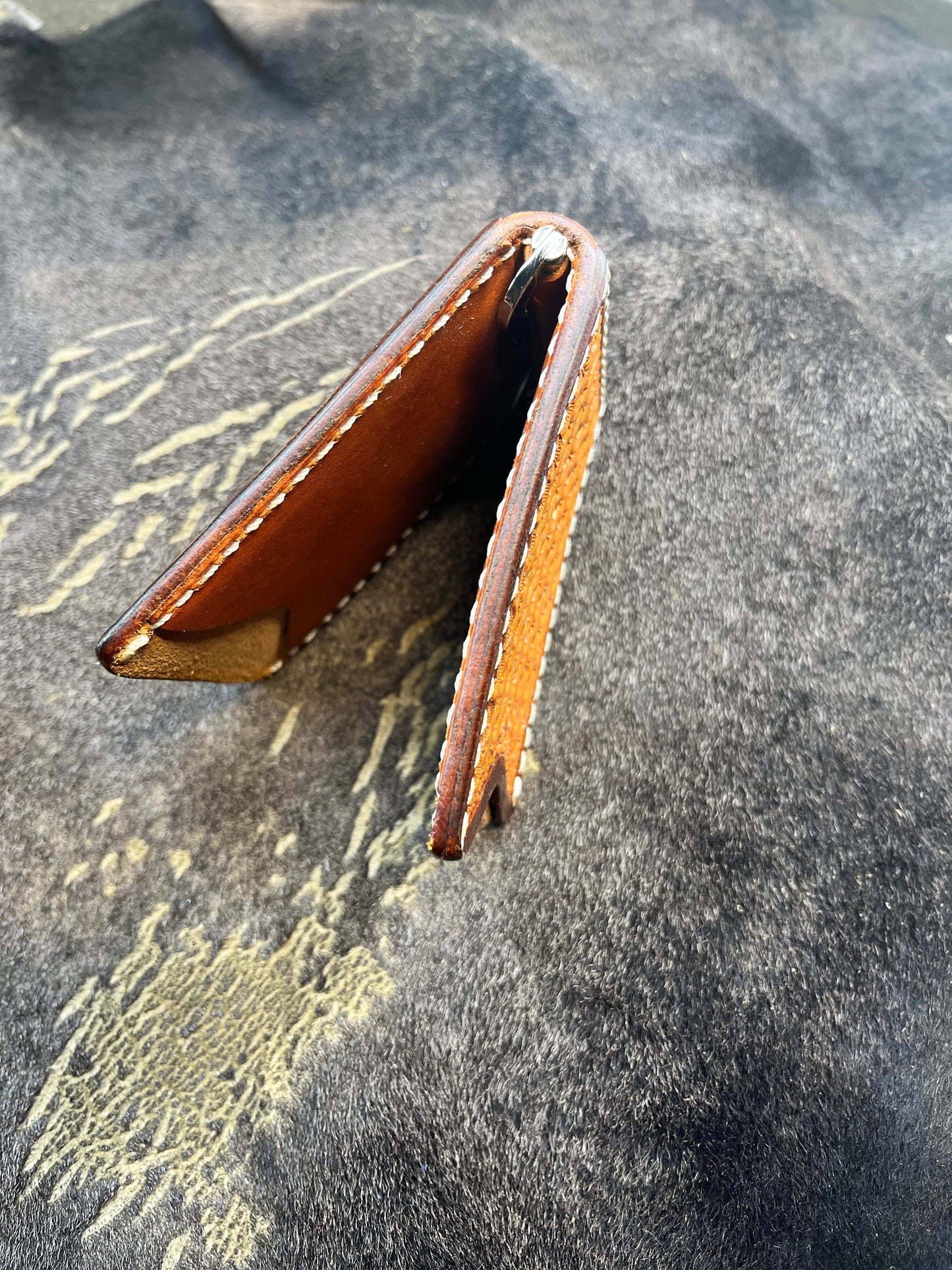 Leather Money Clip Wallet